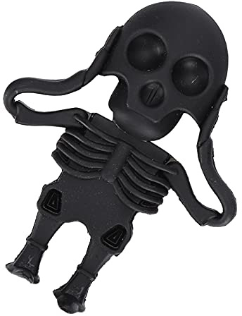 Dispositivo de Memoria de Unidad Flash a Granel de Alta Velocidad U Disk, Regalo Almacenamiento Datos Memoria USB Plug and Play, Apariencia de Calavera Negra, Liviano, Computadora Portátil (16 GB)