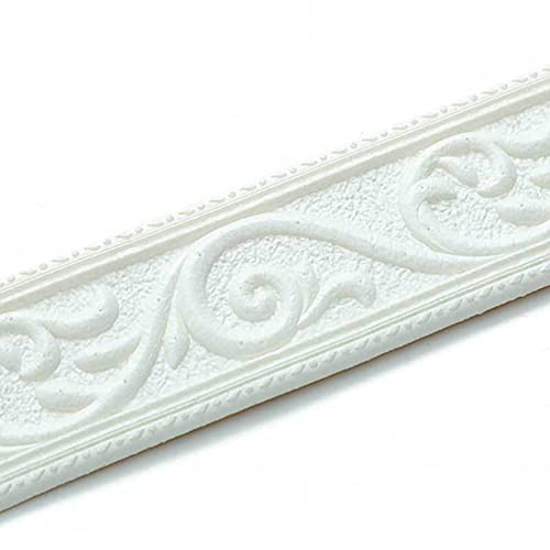 Aoguaro 230,1 x 5,1 cm 1/3/5 pz battiscopa striscia XPE schiuma adesivi adesivi decorativi 3D tagliabili bordo carta da parati, per tagliare pareti, porte, scale, sfondo TV, finestre, ecc
