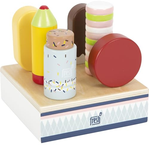 small foot EIS am Stiel Fresh aus FSC 100%-zertifiziertem Holz, Zubehör für die Kinderküche, ab 2 Jahren, 12417
