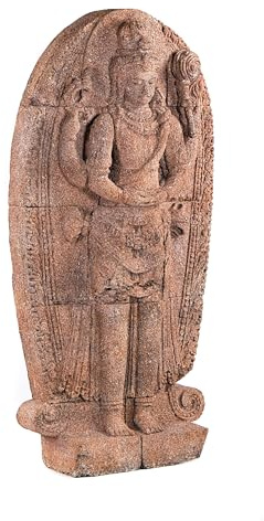 CREEDWOOD Stein SKULPTUR SIWA Betonfigur, 140x70cm (HxB) | Garten Figur, Siwa Götterskulptur, Steinfigur Siwa, große Standfigur, Shiva Götter Statue, Beton Skulptur Buddha