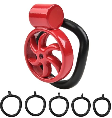 ZWFUN Chastity Cage Männer Ultraleichter Keuschheitskäfig aus Silikon mit 5 Penisringen Passform für Sissy Herren Diskreter peniskäfig für Paare Liebhaber Atmungsaktives Design BDSM penis