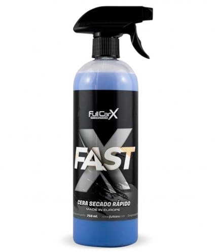 FULLCARX FastX 750ml Cera Liquida Rapida sull'Auto Bagnata, Efficienza 2 in 1 Asciugatura, Super Gloss e Protezione, Base Carnauba, Applicazione Semplice, Prodotto Pulizia Professionale Detailing