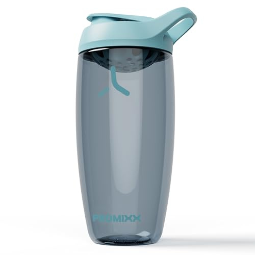 Promixx PURSUIT Eiweiß Shaker – 950ml Premium Shaker für Proteinpulver, Supplements & Pre-Workout – Auslaufsicher, BPA-frei, Leicht zu Reinigen – Ozeanruhe Blau