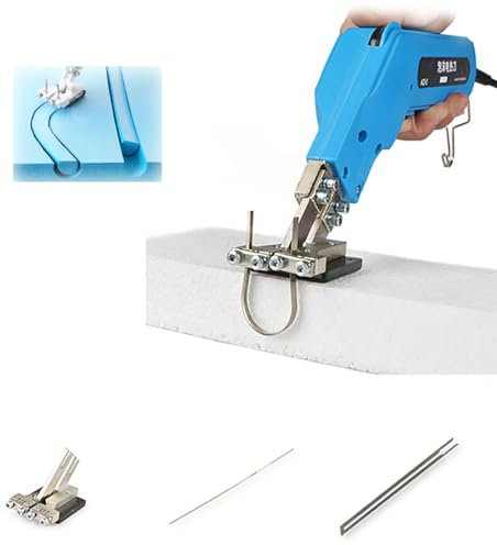 Foam Cutter Electric Hot Knife, 16-Position Adjustable Temperature Grooving Carving Tool with Slotting Board for Sponge, Cloth, Canvas Cutting