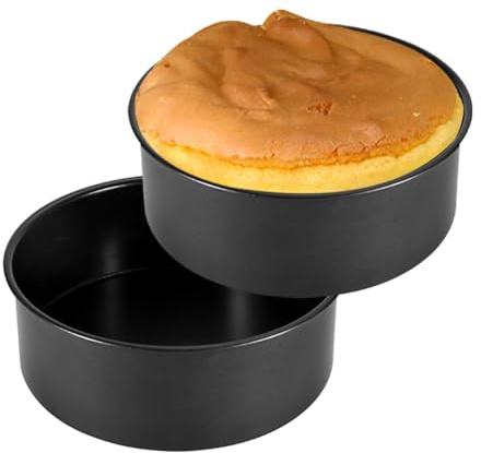 Penbinmall Lot de 2 moules à gâteau ronds de 20 cm, à charnière de 20 cm, avec revêtement anti-adhésif, pour pâtisserie, anniversaire, mariage, Noël, gâteaux superposés, faciles à nettoyer