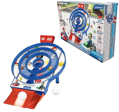 Lexibook, Mario Kart, Skee-Ball-Spiel, JG995NILXB | elektronisches Geschicklichkeitsspiel, Mario Kart Design