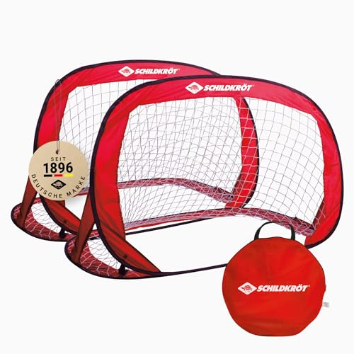 Schildkröt Porta da Calcio Pop-Up 120x80x80 cm | Autoreggente e Trasportabile | Ideale per Bambini | Per Interni ed Esterni | Include Borsa per il Trasporto