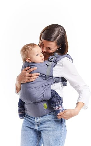 Boba X Babytrage Neugeborene ab Geburt (3-20 kg) - Hüftfreundliche Baby- & Kindertrage mit verstellbarem Sitz & 2 Tragepositionen (Nach Innen Gerichtet/Rücken)