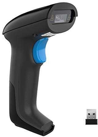 REALINN Wireless 2D QR Barcode Scanner Rechargeable Automatic Handheld Code Reader Dustproof Waterproof Shockproof Fast and Precide for Mobile Payment, Store, Supermarket, Warehouse