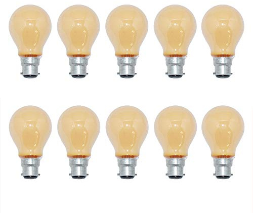 NCC-Licht 10x Glühbirne 40W B22d orange Glühlampe 40 Watt Glühbirnen Glühlampen (40)