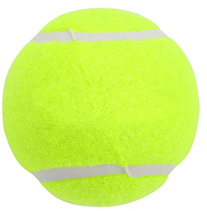 Kuuleyn Tennisball, 3 Stück hochelastische Chemiefaser Tennisball Training Tennisbälle für das Training Haustierübungen Unterhaltungszug Fluoreszierendes Gelb
