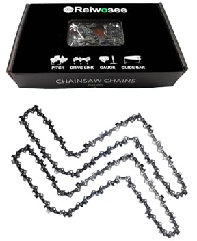 Cadenas de Motosierra para recargable mini motosierra 14 Pulgadas 2 pcs,Paso de la Cadena 3/8 Calibre de la cadena 0.050” (1.3 mm) Número de eslabones 50DL, Motosierra longitud de la espada 35 cm