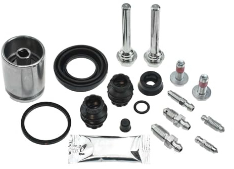 AUTOFREN SEINSA D43518S Bremssattel-Reparatursatz Hinten Kompatibel mit VW Golf 4 Schrägheck 1J1 Golf 6 5K1 Golf 5 Schrägheck 1K1 POLO 9N Polo Schrägheck 6R1, 6C1 | D43518S passend für 156 159 166 Bre