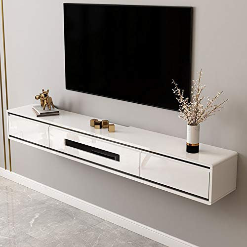 Mobile TV a Parete Scaffali sospesi Scaffale a Muro Proiettore Trofeo Set-Top Box Router Foto Giocattolo Piccoli Oggetti elettronici Scaffale portaoggetti Scaffale espositore Porta TV librer