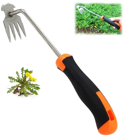 PTBWS désherbeur Manuel,Désherbage Outil,Désherbeur À Main Outils,Outils Jardinage avec Manche,Outils de désherbage,Arrache Mauvaise Herbes Jardinage,Outil de désherbage Manuel.