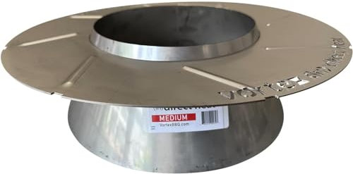 Barbecue Vortex (po) chaleur directe et charbon de bois pour bouilloire Weber 55,9 cm et 68,9 cm, WSM Smokey Mountain, moyen Kamado Big Green Egg (taille M)