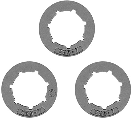 Llantas Dentadas, .325 7 Dientes, Aptas para Sierras 028 029 034 039 MS290 MS310 MS390, Hechas de Material Metálico, 3 Piezas
