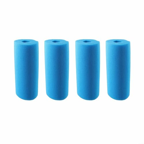 Emiif Schwimmbadfilter für Intex Typ B, wiederverwendbares, waschbares Filter-Set, Pool-Filter, Schaumstoff-Schwamm-Kartusche, Ersatz-Filterschwämme (4 Stück)