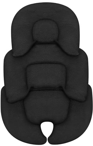 Infant Car Seat Insert, Head, Neck and Body Support Infant Stroller Cushion, Double-Sided Mesh Breathable Liner & Warm Polar Fleece Car Seat Washable Mat