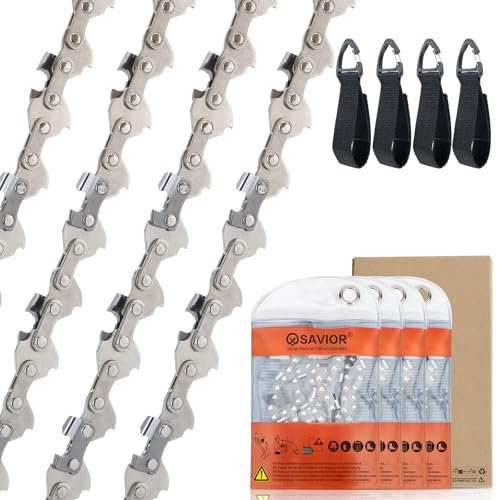 Savior 3 x Catene per Motosega Adatte a Barre da 35 cm 1.1 mm .300LP 28 Maglie, Compatibili con WG324E WG324E.9 WG325E, Einhell GE-PS 18/15 Li BL Parkside PAGHS 20-Li B2