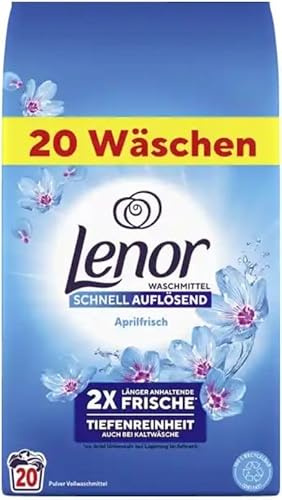 Lenor Detersivo in polvere risveglio primaverile 20 lavaggi pulizia profonda igienica e freschezza duratura
