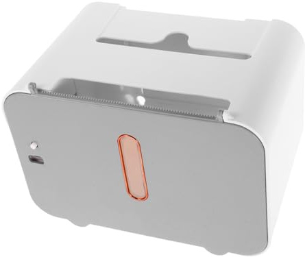 TEHAUX Dispensador Automático de Toallas Papel con Sensor Montado Pared sin Taladro para Cocina y Baño con Gran Capacidad y Diseño Moderno