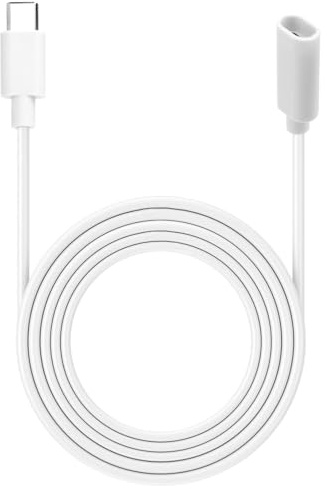 BTFO USB-C Stecker auf Buchse Verlängerungskabel, 6m Lange C-Form Verlängerungskabel Kompatibel mit Schwenk-Neige Innenkamera (2024 Version)/ Mag-Safe Ladegerät