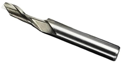 Broca de fresa un solo filo, extremo 1 flauta, herramienta corte afilada HSS for mecanizado metal y aluminio, diámetro 3-10 mm(4x8x12x60)