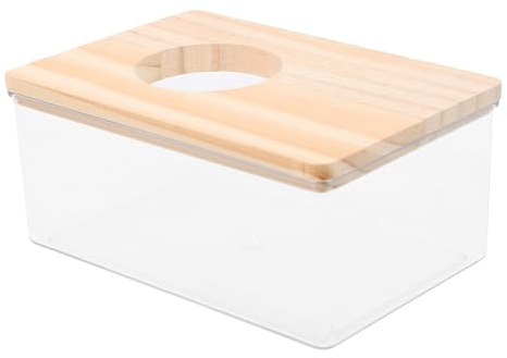 SEWACC Kleines Hamster Sandbad aus Klarem Acryl Transparentes Badezimmer für Nager Leicht zu Reinigen Atmungsaktiv für Hamster Mäuse und Kleine Haustiere Beobachtung des Badeverhaltens