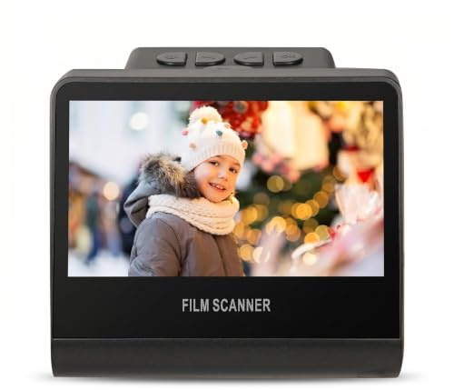EIMSOAH Film Scanner 22MP Digitale, Scanner Slide con Schermo LCD da 5 pollici, Converte 35mm 126 110 135 Negativi, Costruito in 16GB di Memoria per Facile Archiviazione