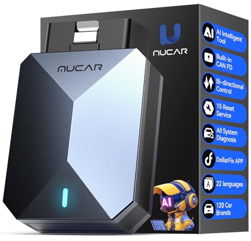 MUCAR BT200 MAX AI OBD2 Scanner, Full System CANFD Diagnostic Tools with 15 Resets, Lifetime Free Update, BI-Directional Control Car Tools