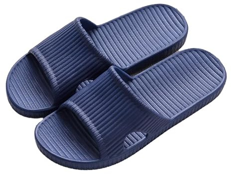 AioTio Tofflor för kvinnor och män halkfria snabbtorkande lätta inomhus utomhus badrum pool sandaler med flexibel komfort