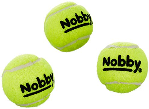 Nobby Tennisball mit Squeaker XS 4.5 cm; 3er Netz