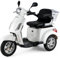 VELECO Dreirad Elektromobil Elektroroller Seniorenmobil Elektrorollstuhl 3 Rad 25km/h 900W (WEIß)