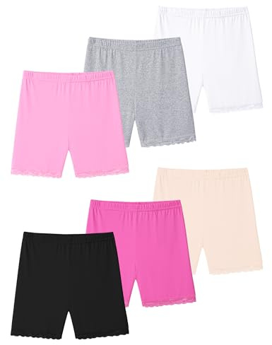 KEREDA Mallas Cortas Niñas Pantalones Cortos Pantalon Short Pantalón Leggings Pack de 6