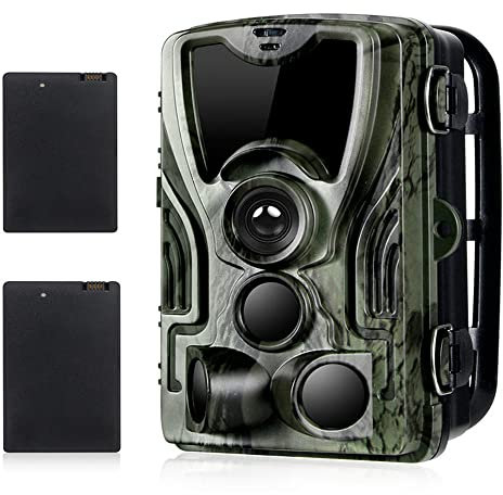 Fotocamera Da Caccia,HD Fototrappola Da Caccia,16MP 1080P Trail Fotocamera,Con Batteria Al Litio 5000Mah Fototrappola Infrarossi 36PCS LED 940NM,Fotografiche Da Caccia Visione Notturna Fino A 20M