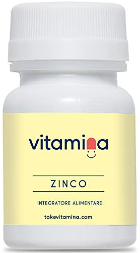 Zinco | Integratore per pelle,capelli e unghie | Difese immunitarie | 30 compresse senza OGM, Glutine e Lattosio | Portapillole in omaggio | Vitamina | Made in Italy (1 Confezione)