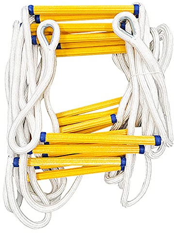 Warooma Notfall Strickleiter Balkon Feuerleiter 3m-20m Höhensicherheit, Mehrzweckleiter Für Notfall Strickleitern, Strickleiter Rettungsleiter Für Fenster Und Balkon