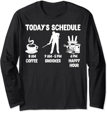 Happy Hour Snooker-Geschenk – lustiges Snooker-Geschenk Langarmshirt
