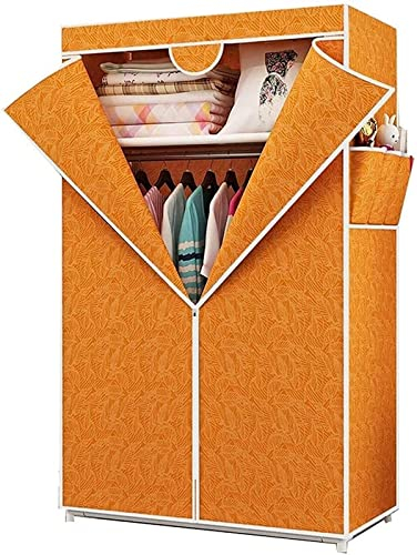 LAMEDOAT Tragbarer Kleiderschrank, Stoffgarderobe, Kleiderschrank zum Aufhängen, einfacher Stoff, Einzelzimmer, Heimaufbewahrung, Schlafsaal, Stoff, Mietzimmer, 75 x 45 x 160 cm, tragbarer Kleidersch