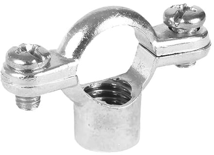 22mm Chrome Plated Cast Brass Single Pipe Ring - Bag of 2