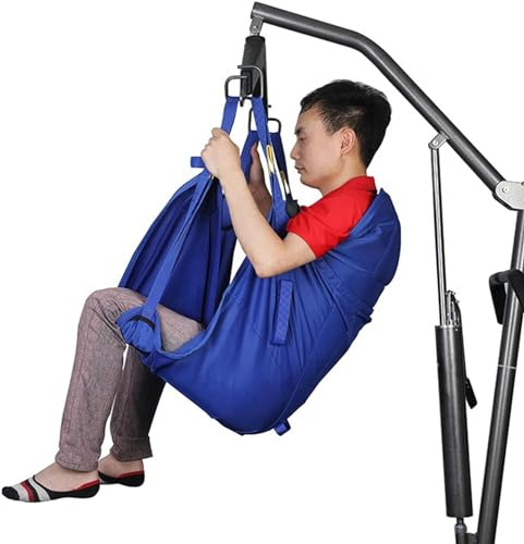 Patient Hoist Lift Toileting Sling, Divided Leg Shower Sling,Full Body Commode Sling Patient Aid for Shower Chair Bariatric Elderly Commode Transfer, Home and Nursing Homes