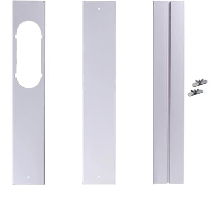 Kit di scorrimento per finestre elastiche,Kit di tenuta universale per aria condizionata portatile,Tubo di scarico con accoppiatore, di ventilazione AC regolabile per finestre scorrevoli