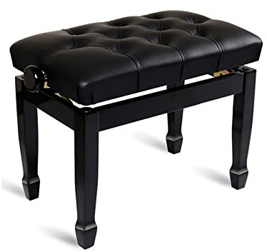 Premium höhenverstellbare Deluxe-Klavierbank mit großem Sitz von 56 x 36 cm, ideal für Künstler und Keyboardspieler