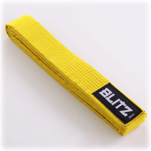 Blitz Plain Coloured Belt - Yellow - 240cm