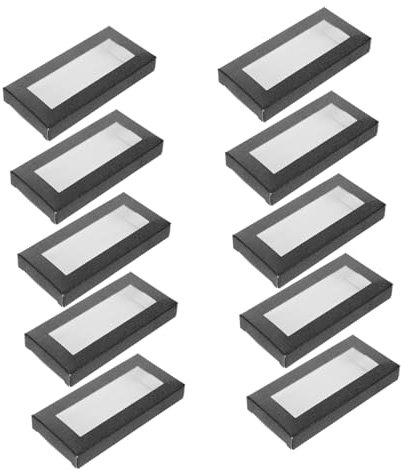 FRCOLOR 10pièces Étui à Cils Carton Boîte De Rangement Pour Faux Cils Lot De Boîtes Vides Plateau De Contenant à