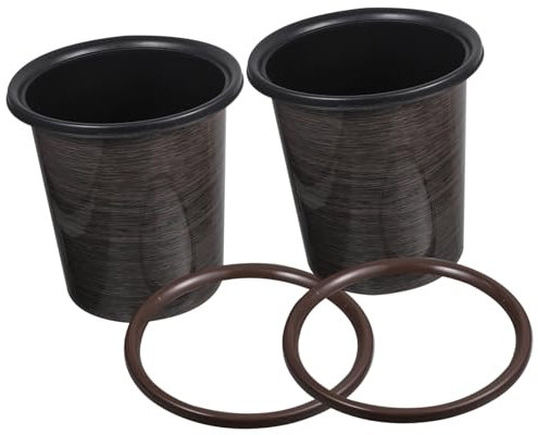 FONDOTIN 2piezas Contenedor Residuos Cubo Basura Sencillo Plástico Decoración Hogar Bote Basura