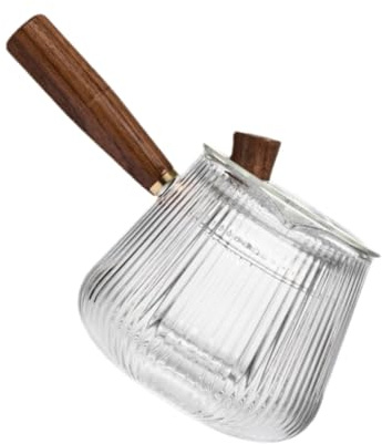 KICHOUSE 1pezzi Teiera Di Vetro Trasparente Capacità Bollitore Semplice Per Uso Domestico Cucina Ufficio Per Preparare Tè Succhi Di Frutta e Bevande Calde