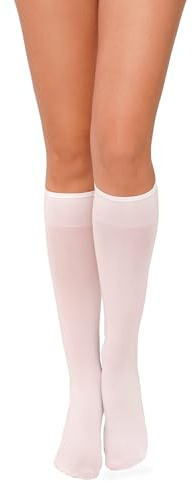 Annes styling knähöga strumpor för kvinnor – bekväma hållbara stretchiga popstrumpor – mjuka mångsidiga åtsittande beständiga eleganta – tillverkade i Italien 89 % polyamid 11 % elastan flerfärgad, 1
