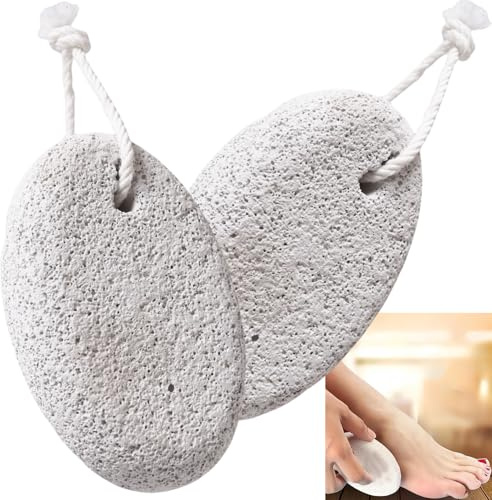Natural Pumice Stone for Skin Polishing. Exfoliates Hard, Dry Skin. Perfect for Salon-Quality Pedicures at Home. Prevents Corns, calluses, and Cracked Heels. Smooths Elbows and Knees